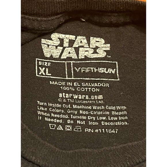 Star Wars Neon Rebel Alliance Poster Short Sleeve Tee Mens XL - Picture 3 of 9